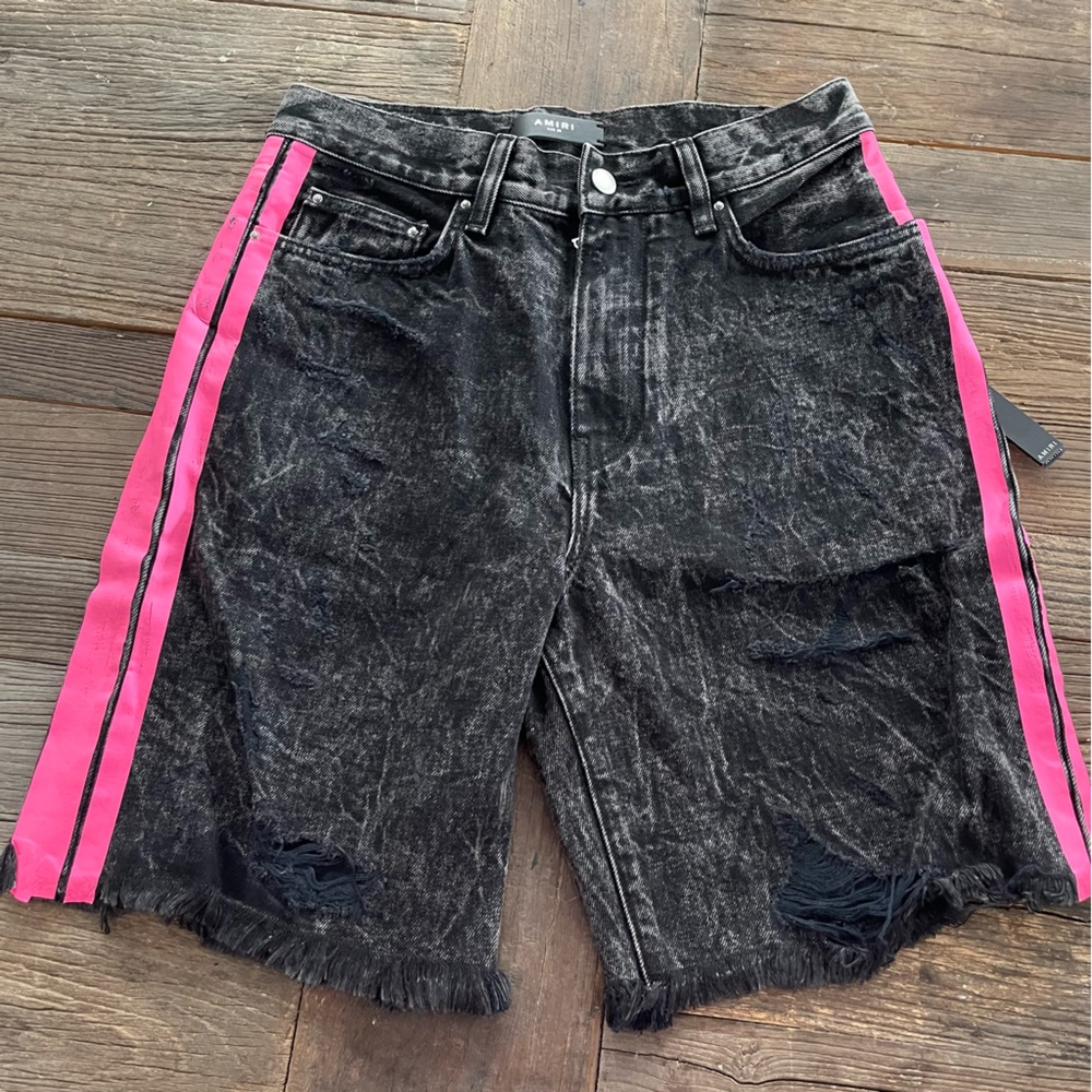 AMIRI thrasher track shorts in acid wash size 28